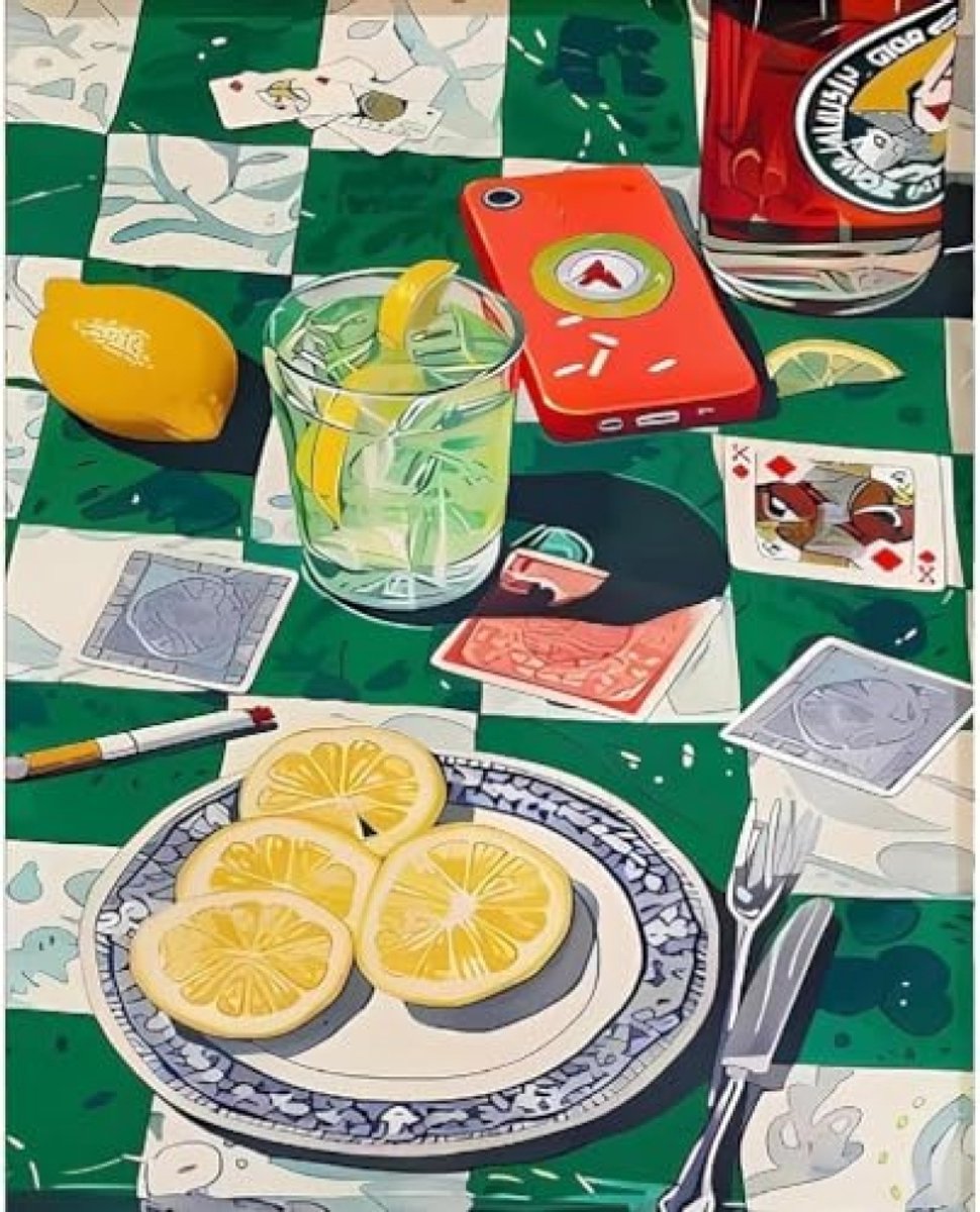 Schilderen op nummer Poker - 40x50 cm DIY Acrylverf set voor volwassenen met canvas, 3 penselen en acrylverf