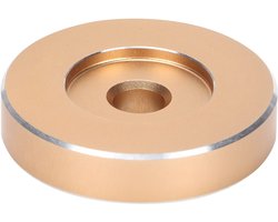 Dailygoody - Draaitafeladapter - Big Hole-platen - Duurzaam en Stabiel - Goudkleurig - Hoge Geluidskwaliteit - Compatibele Adapter - Geschikt voor Hif..