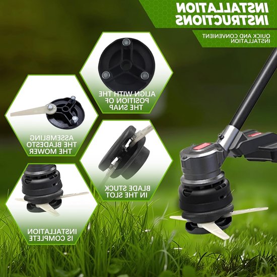 Set van 3 Plastic Grastrimmer Bladen voor Stihl Polycut - Ideaal voor Tuinonderhoud en Precisiewerk — afbeelding 2