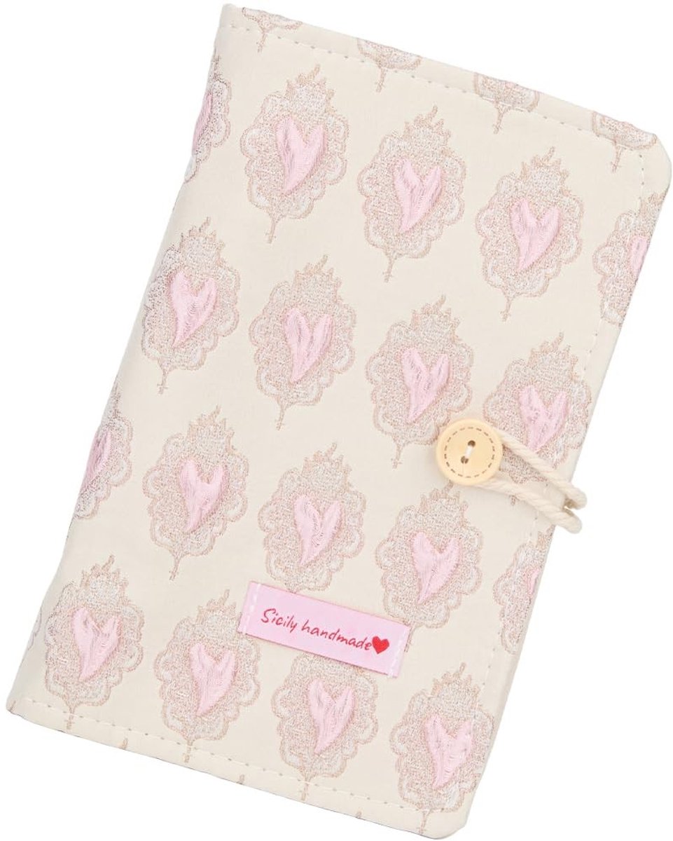 Dailygoods - Dailygoody - A6 Doek Binder Cover - Scrapbook Protector - Blauw Patroon - Hervulbare Bladboek - Geschikt voor Tijdschriften - 6 Ring Zeeschelp Kleur