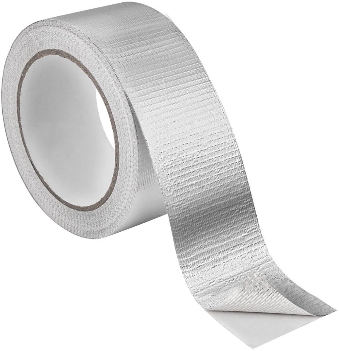 Zilver Zelfklevend Aluminium Folietape met Glasvezel, Warmte- en Waterbestendig voor Huishoudelijke Reparaties en Isolatie (50mm*20m)