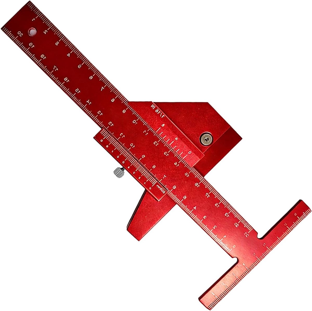 Houtbewerkingsgereedschapset met Aluminium Legering, T-Lijn, Potloodslijper en Meetinstrumenten voor DIY Projecten