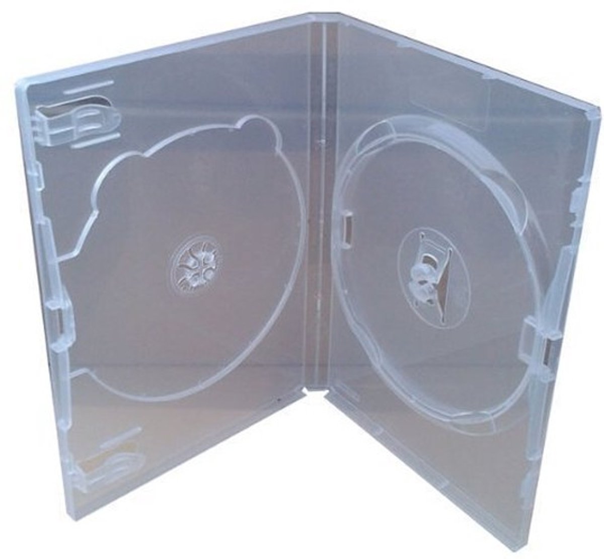 Dailygoods - Dailygoody - DVD Case - Dubbele Houder - Transparant - 50 Stuks - 2 Disc - Bescherming voor DVD's - Opbergdoos