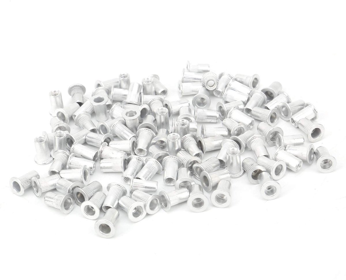Dailygoods - 100 Stuks M8 Aluminium Klinkmoeren voor Diverse Toepassingen