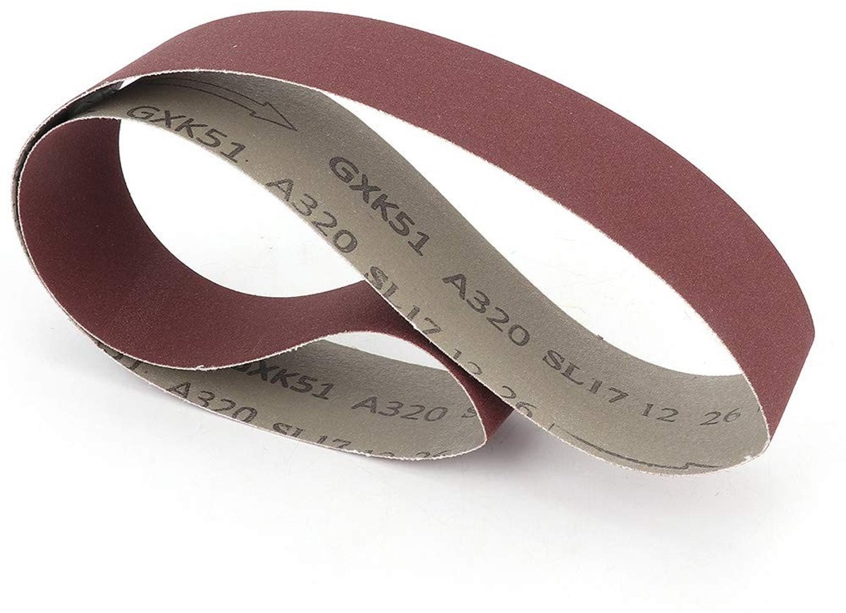 Dailygoods - Dailygoody - Schuurband - Aluminiumoxide - Voor slijpen en polijsten - 10 stuks - Korrel 320 400 600 - Geschikt voor hout en niet-metalen materialen -...