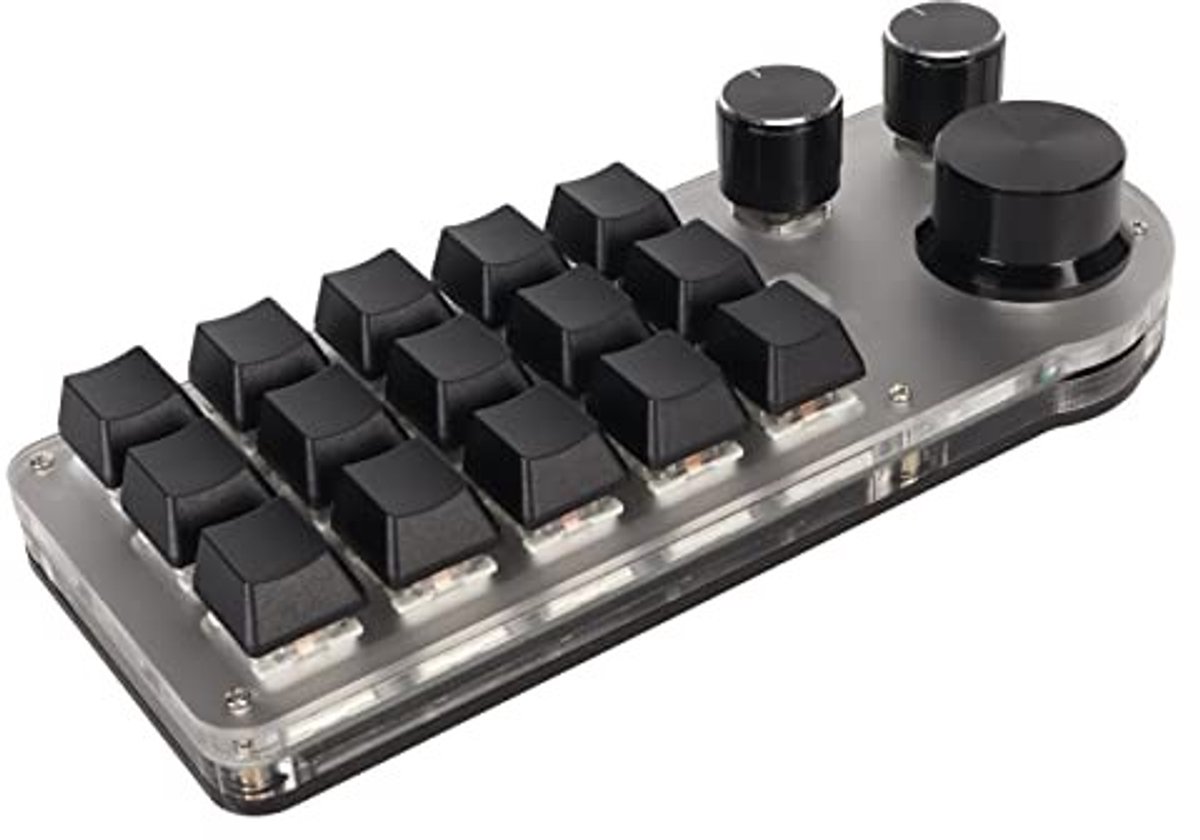 Dailygoods - Dailygoody - Programmeerbaar Mechanisch Toetsenbord - Draagbaar Mini Toetsenbord - 15 Toetsen - Hotswap Gaming-toetsenbord - Geschikt voor Kantoo