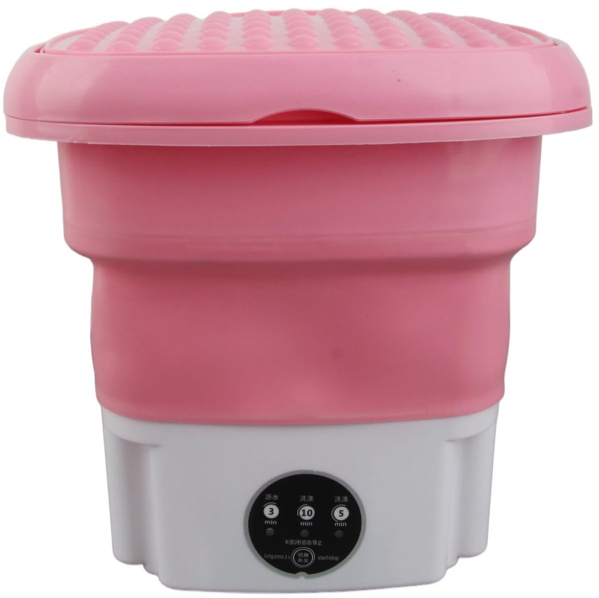 Dailygoods - Dailygoody - Draagbare wasmachine - Mini-wasmachine - Opvouwbaar ontwerp - Roze - Tijd- en energiebesparend - Geschikt voor babykleding en kleine was ..
