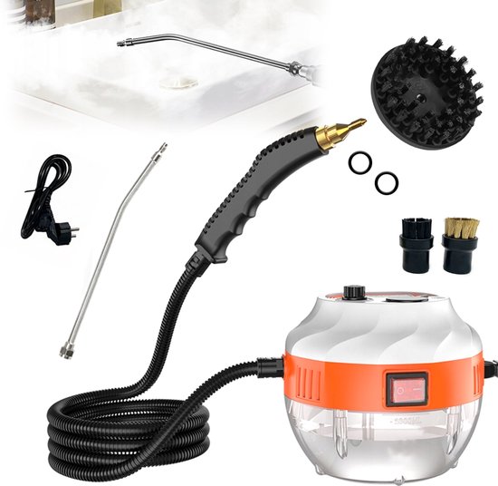 Stoomreiniger 105 °C - 1L Stomer voor Keuken & Badkamer - BBQ - Ramen - Handstoomreiniger Schoonmaak - Stoomapparaat Reiniger - Handstomer - Steam Cleaner Stoom - Reinigingsmachine - Draagbare Vlekkenreiniger - Stoomapparaat Badkamer