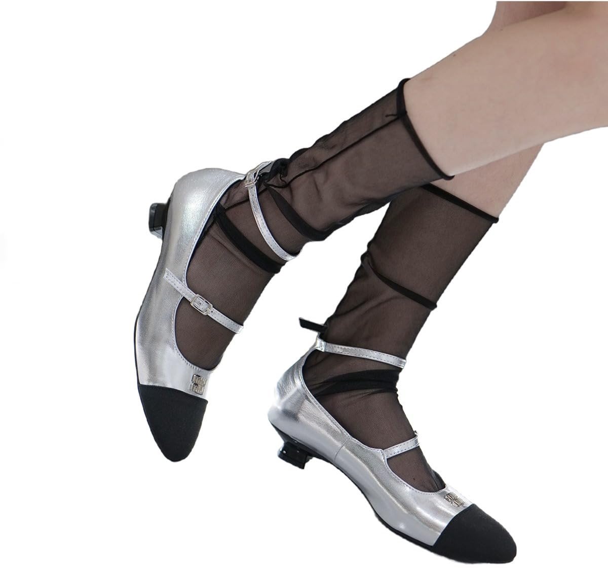 Dailygoods - Transparante Mesh Kousen voor Dames