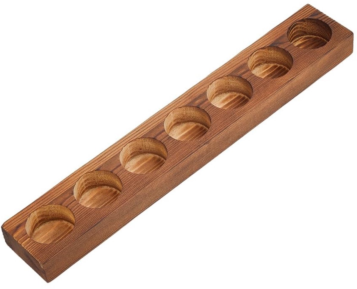 Dailygoods - Dailygoody - Grote kandelaarhouder - Kandelaar voor tafels - Mangohout - Bruin - Decoratie - Geschikt voor bruiloften en sfeervolle avonden