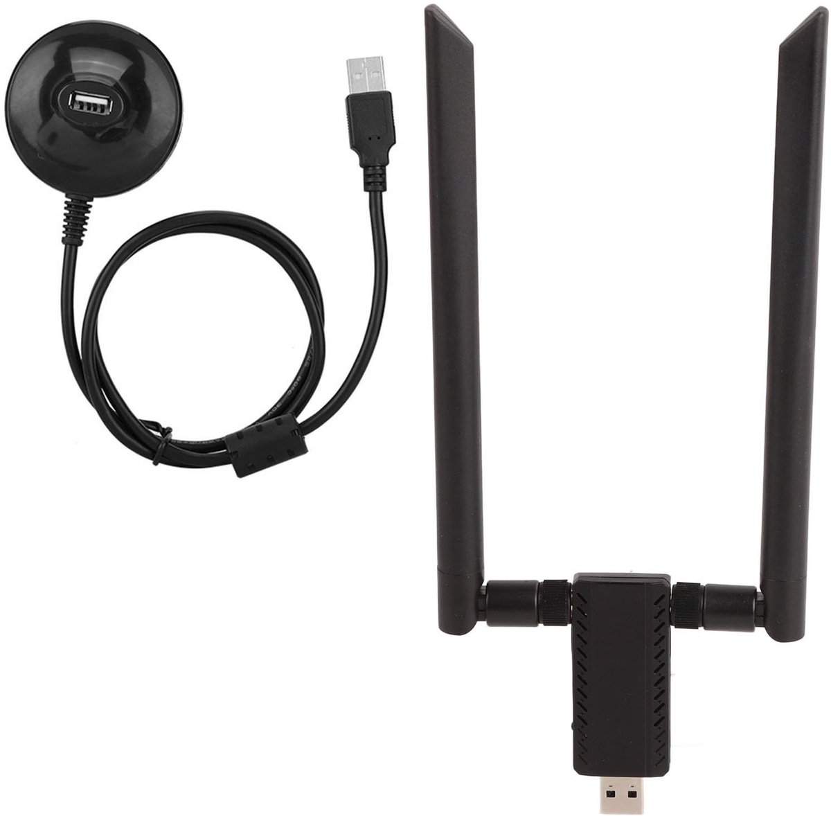 Dailygoods - Dailygoody - Draadloze netwerkkaart WiFi-ontvanger - Dual-band 2.4G / 5.8G - Hoge snelheid - Compact formaat - Ondersteunt WPA/WPA2 - Geschikt voor XP