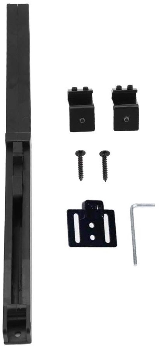 Dailygoods - Cosensi - Dailygoody - Schuurdeur Schuifdemper Kit - Soft Close Mechanisme - Stabiele en Veilige Sluiting - Zwart - Ideaal voor Houten Deuren - Eenvoudige