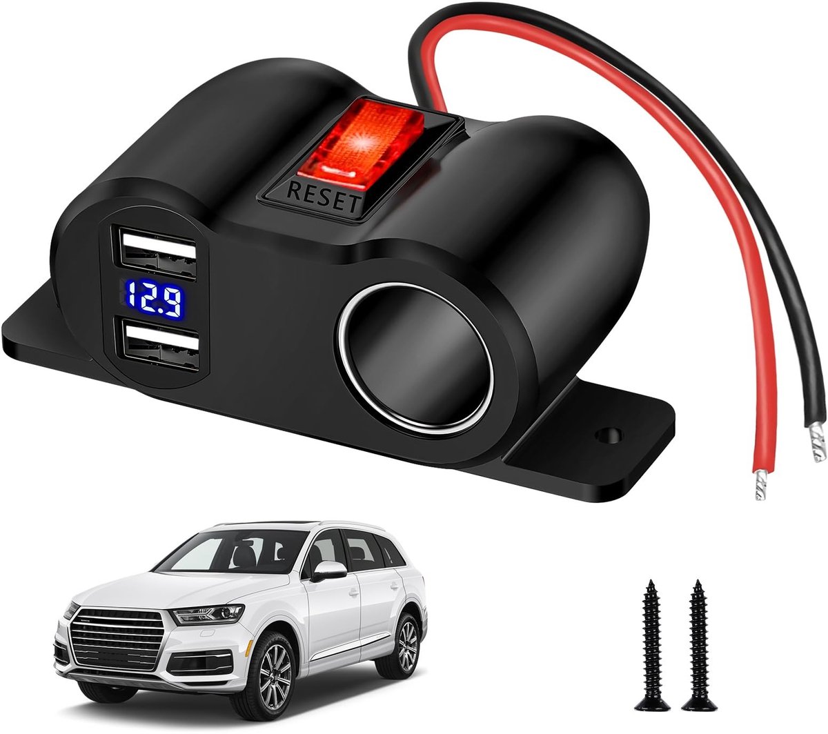 Dailygoods - USB Sigarettenaansteker en Autolader voor 12V/24V
