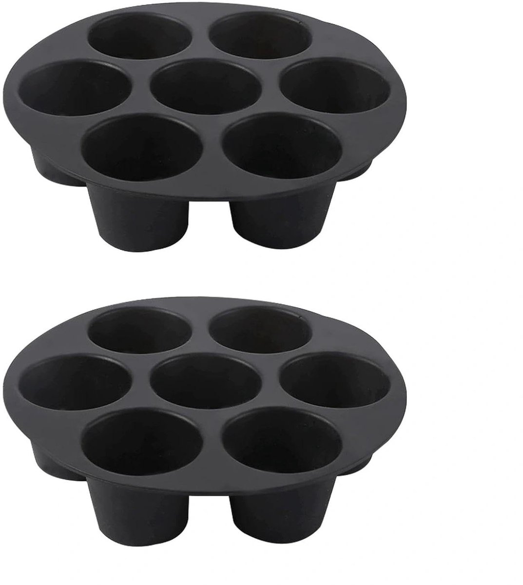 Dailygoods 2 Stuks Siliconen Muffinvormen voor Air Fryer
