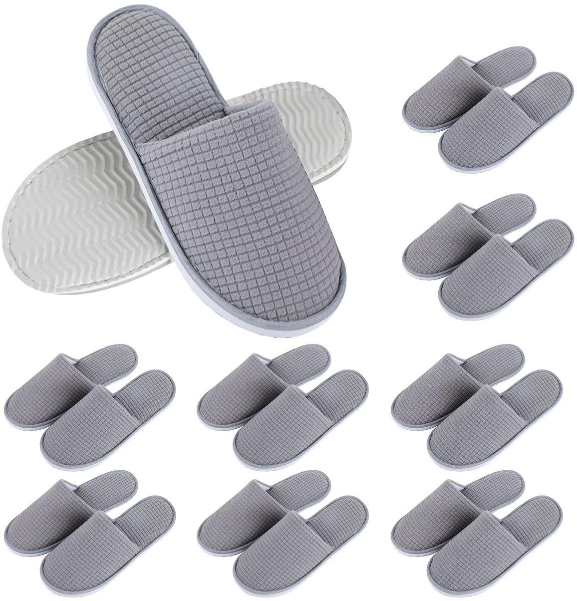 Dailygoods - Set van 8 Gastenpantoffels voor Thuis en Hotel