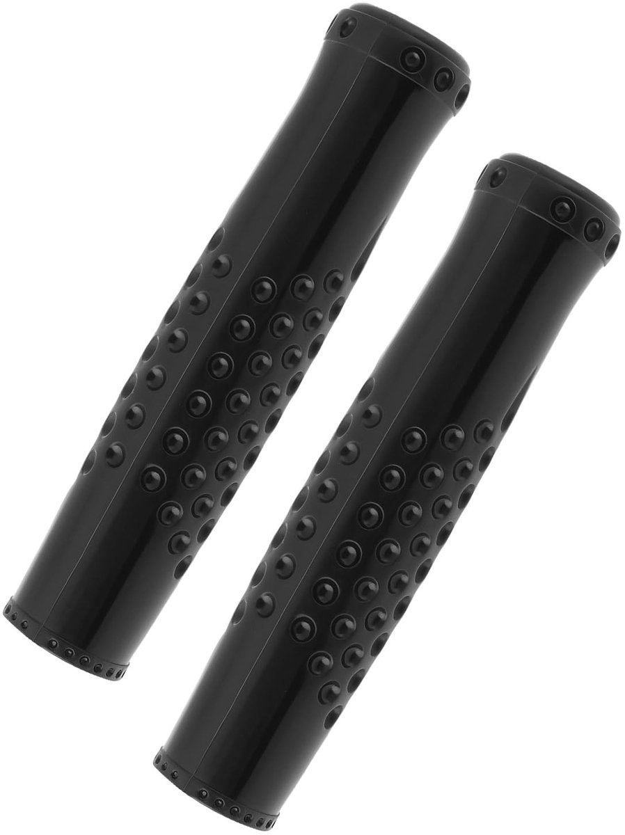 Dailygoods - 2x Contour Dimple Handvat Cover Grips voor 3/4 Inch Stuur, Zwart