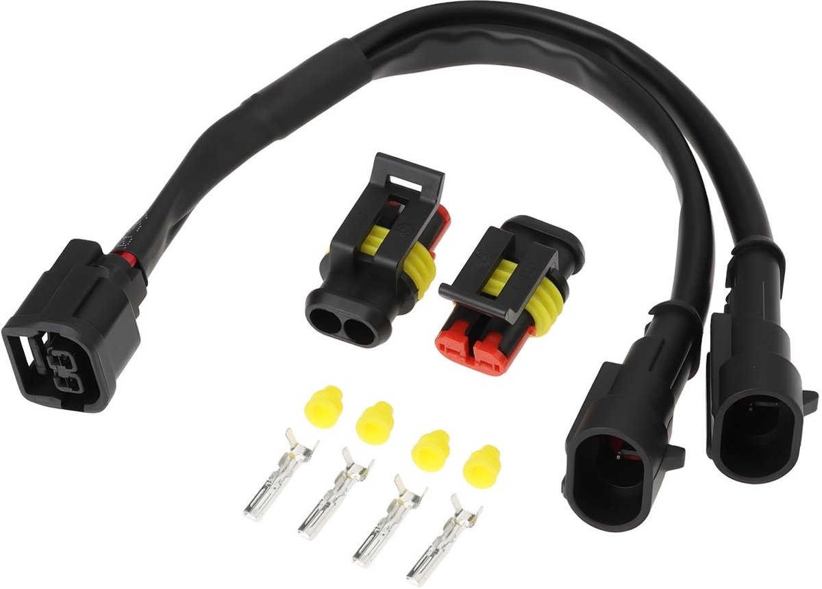 Dailygoods - 12V Y-Splitter Harnas Kit voor Motorfiets Compatibel met Honda CRF