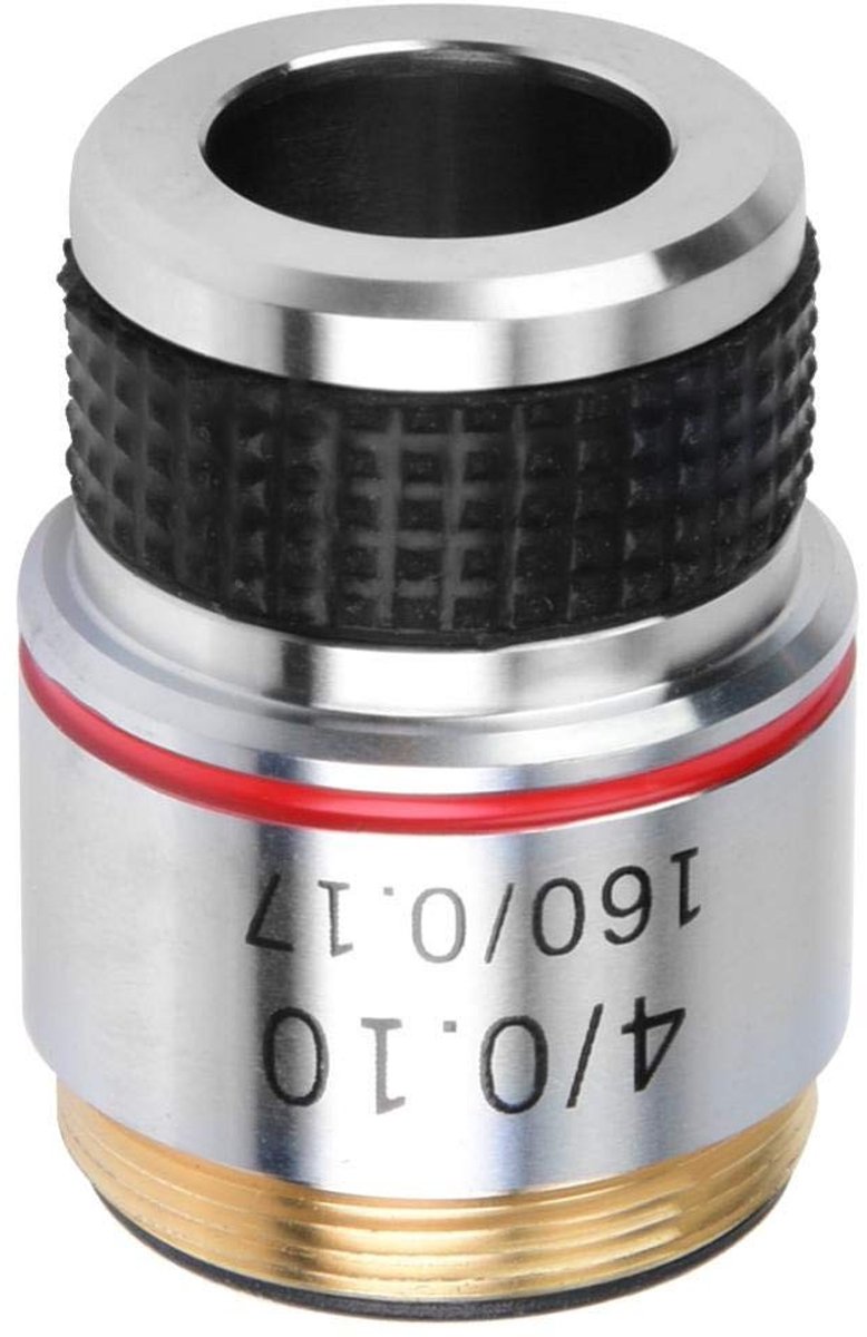 Dailygoods - Achromatische Microscoopdoellens 4X voor Biologische Microscoop