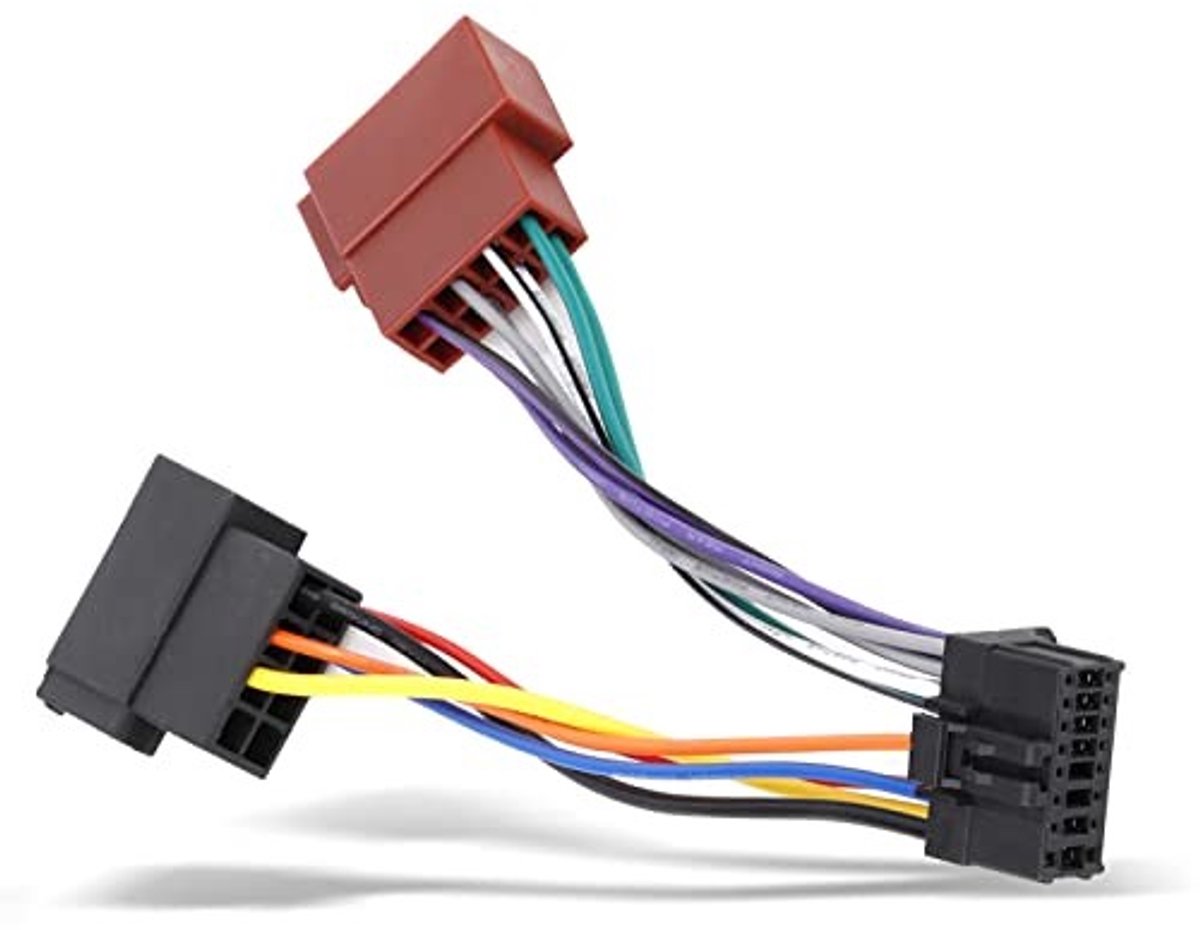 Dailygoods - Dailygoody - Car Stereo Harness - 16pin naar Mini Iso 8pin - Eenvoudige installatie - Hoogwaardige materialen - Geschikt voor 2003 - Radio kabelboom