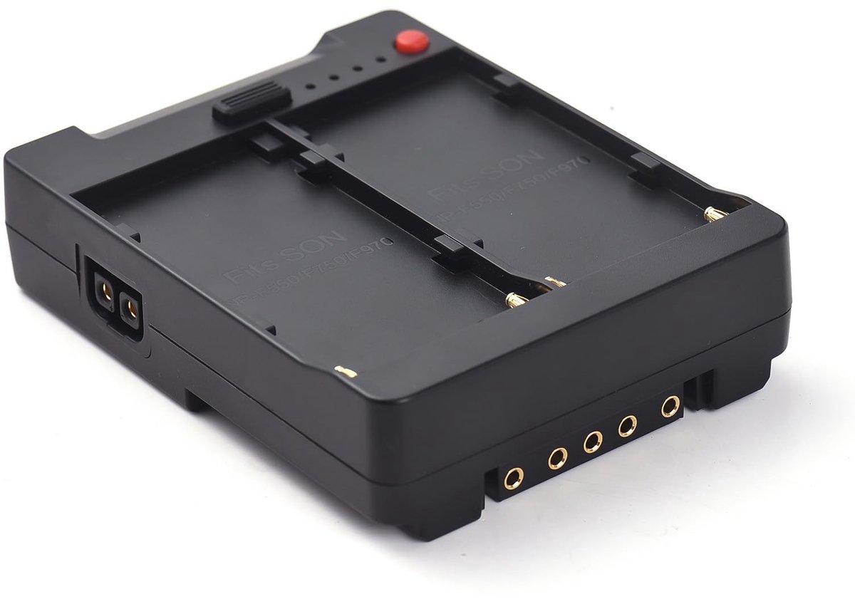 Dailygoods - NP-F Batterijplaat met V-Lock Adapter voor Apparatuur