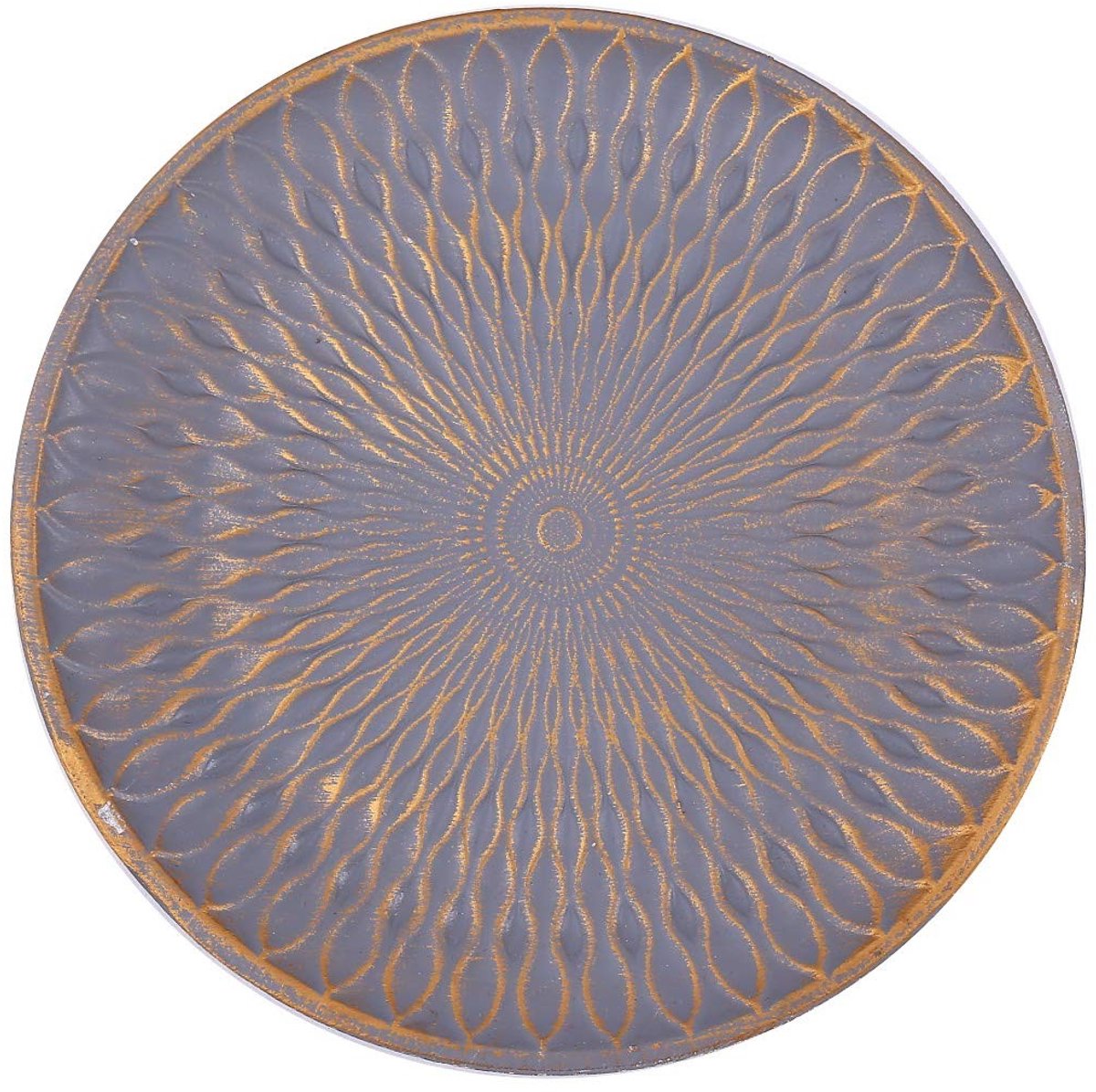 Dailygoody - Houten Schaal - Decoratief Tafeldecoratie - Naturel - Boho Fruitschaal - Oosterse Ornamenten - 28cm