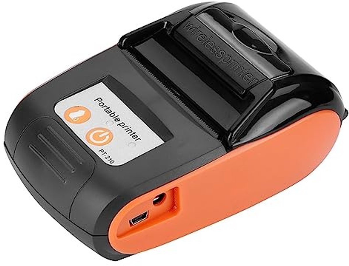 Dailygoody - OmGoods - Dailygoody - Bonprinter - Bluetooth - Draagbare thermische printer - 58 mm - Mobiele kassabonprinter - Ideaal voor winkels en evenementen - Compa