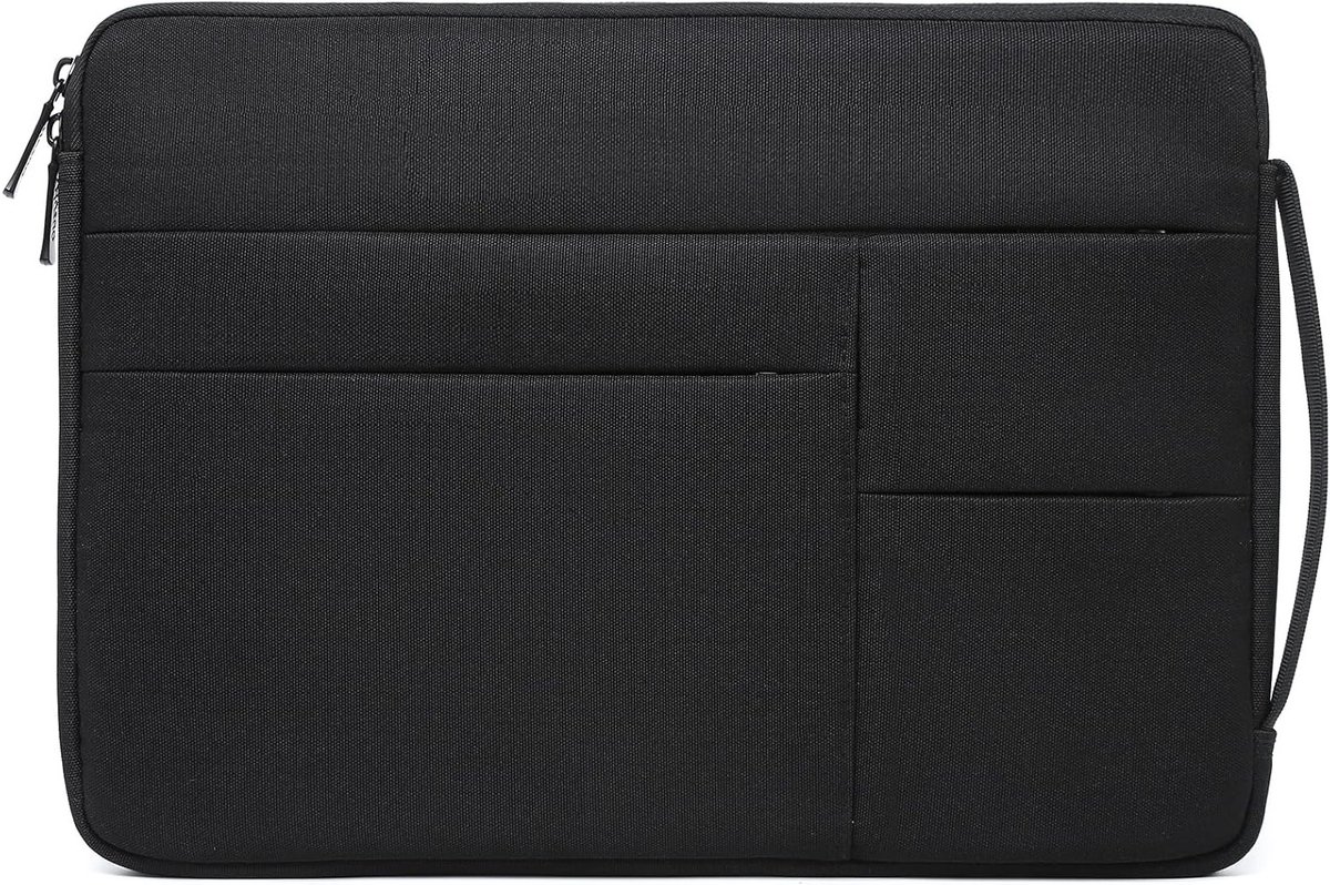 Laptop Sleeve Bag voor 13.3 tot 16 Inch Laptops met 3 Voorzakken en Handvat, Geschikt voor MacBook Pro, Air en Dell XPS