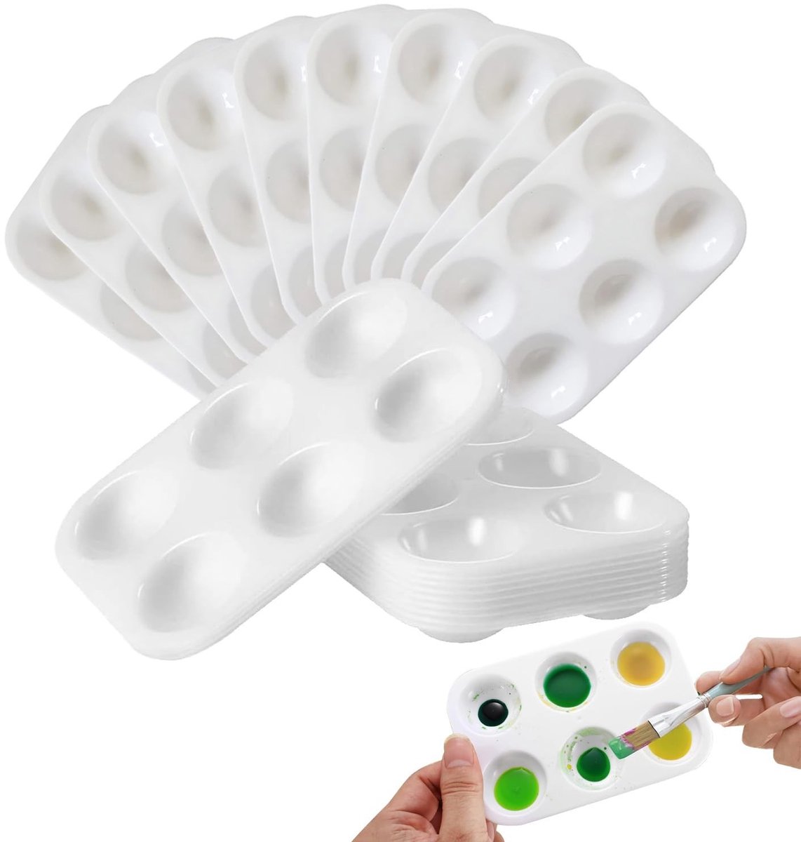 Dailygoods - Mini Aquarel Palet met 10 Kleurentabletten