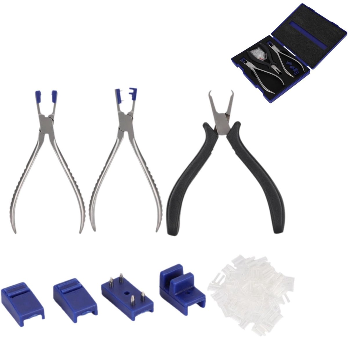 Dailygoods - Dailygoody - 3-delige Rimless Bril Pliers Set - Professionele Oogglas Reparatie Set - Handige gereedschappen - Voor brillen - Perfect voor reparatie -
