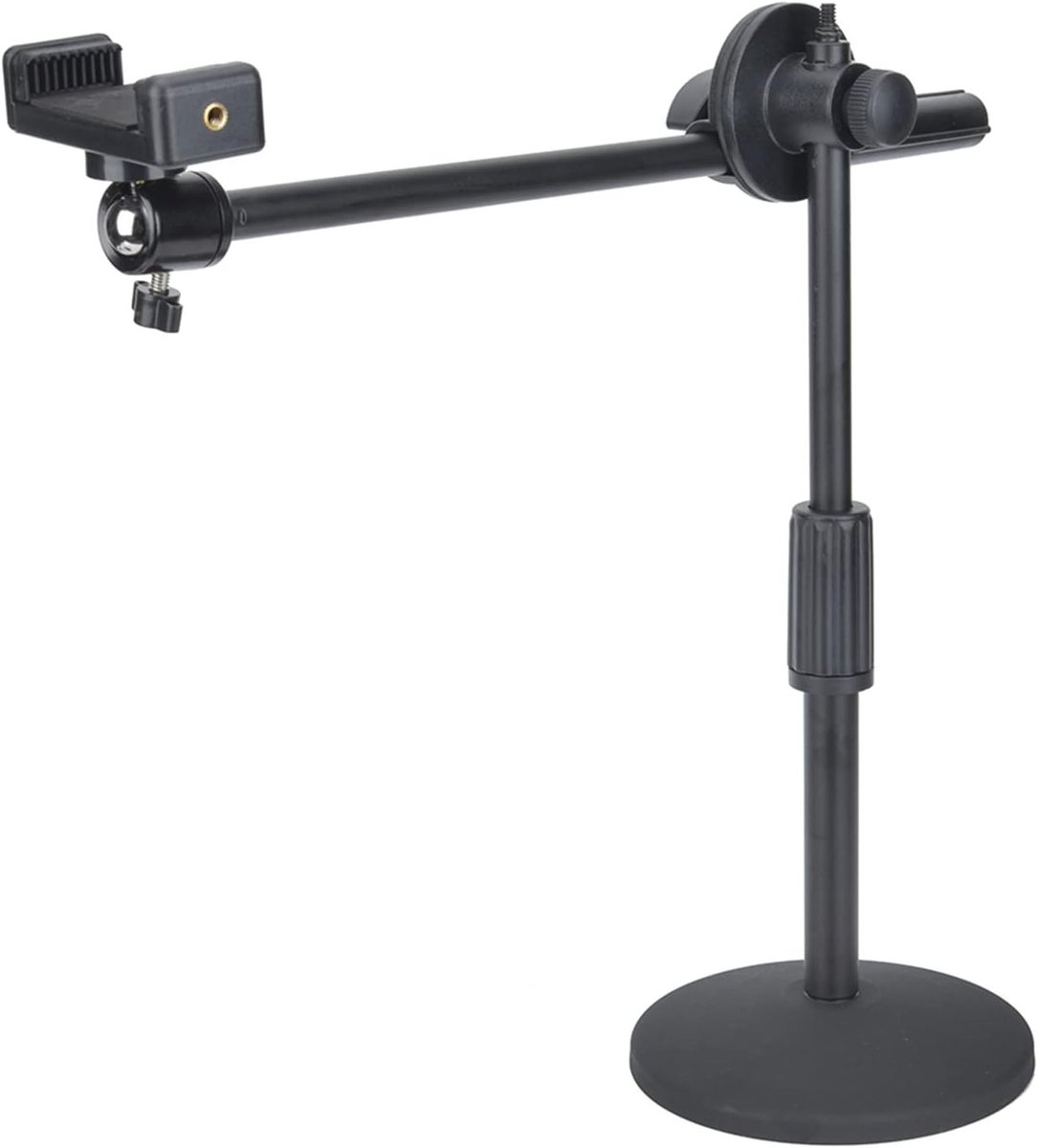 Overhead Statief voor Telefoon - Professionele Fotografie Arm voor Desktop met Verstelbare Hoek en Vullicht voor Foto- en Video-opnames