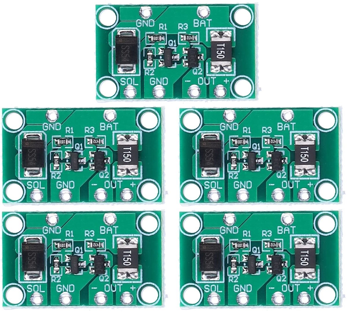 Dailygoods - Solar-oplaadcontrollerkaart - Lithiumbatterij-oplaadmodule - Geschikt voor zonnelampen - Compact formaat - Voor tuin en landschap - Duurz