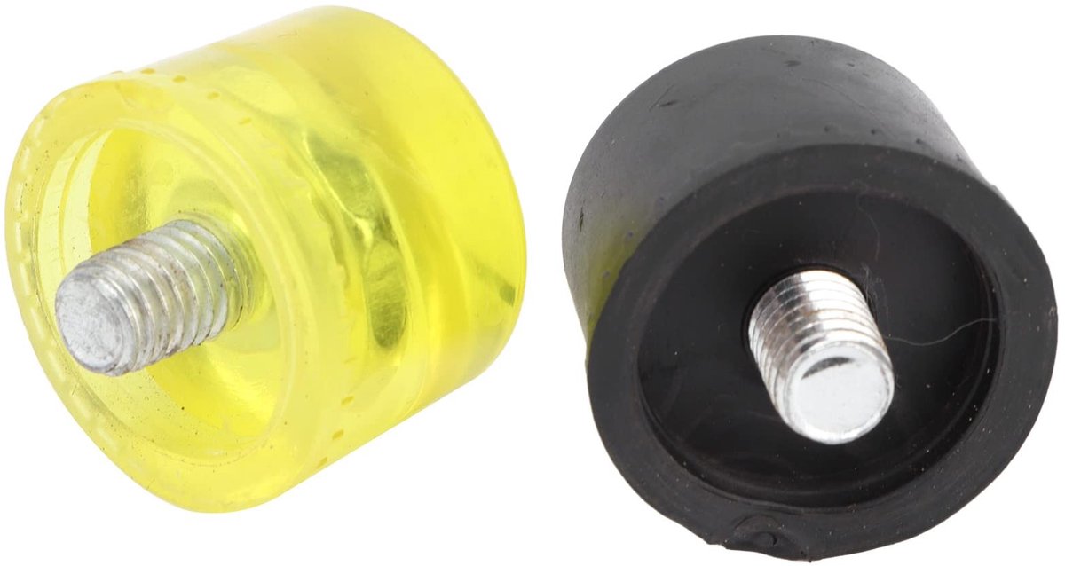 Dailygoody - Rubber Hammer Hoofden - Vervangbare Accessoires - Stevige M10 Toebehoren - 2 Stuks - Handgereedschap - Ideaal voor Klussen - Geschikt vo
