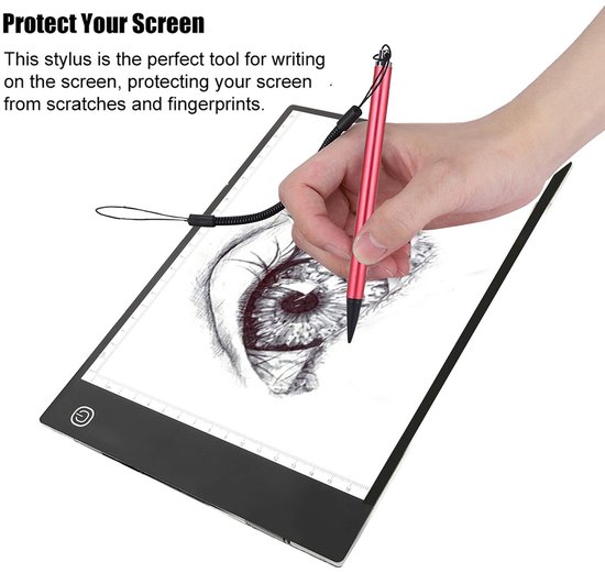 Dailygoody - Stylus Pen - Resistieve touchscreen pen - Veertouw voor gebruiksgemak - Compact formaat - Geschikt voor alle resistieve apparaten — afbeelding 2