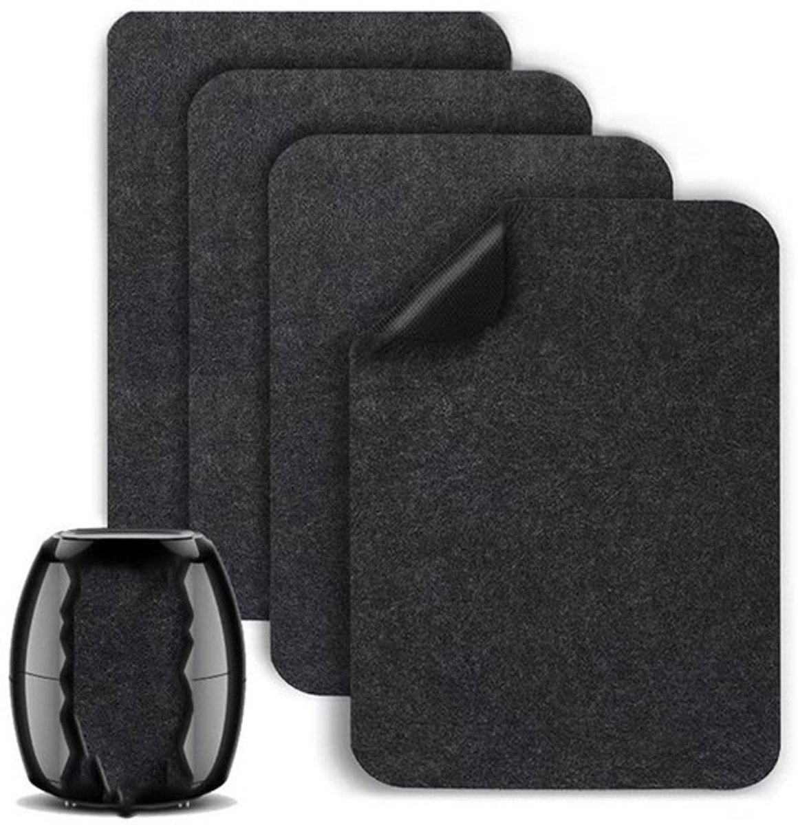 4 Stuks Hittebestendige mat voor Airfryer - hittebestendige mat - Keukenbladbeschermer - koffiezetapparaatmat-Ovenbeschermingsmat - 44*30CM - voor aanrechtbladen - Geschikt voor airfryer, koffiezetapparaat, blender