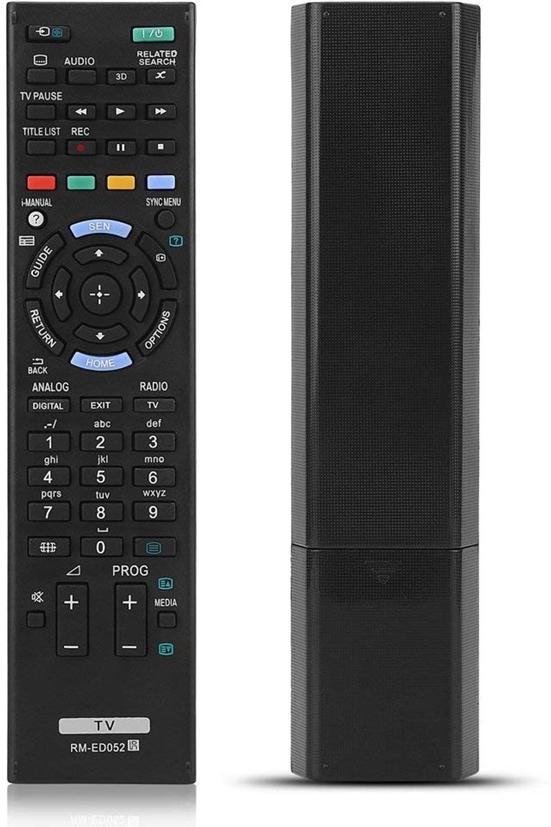 Dailygoods - Dailygoody - Vervangende TV-afstandsbediening - Geschikt voor RM-ED052 RM-ED050 en meer - Zwart - Tot 10 meter bereik - Ideaal voor elke TV - Handige