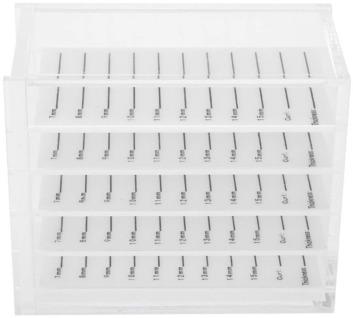 Dailygoods - Dailygoody - False Eyelash Storage Box - Wimperopbergdoos - 5 Lagen Design - Duurzaam en Lichtgewicht - Schoonheidsorganizer - Geschikt voor Schoonhei