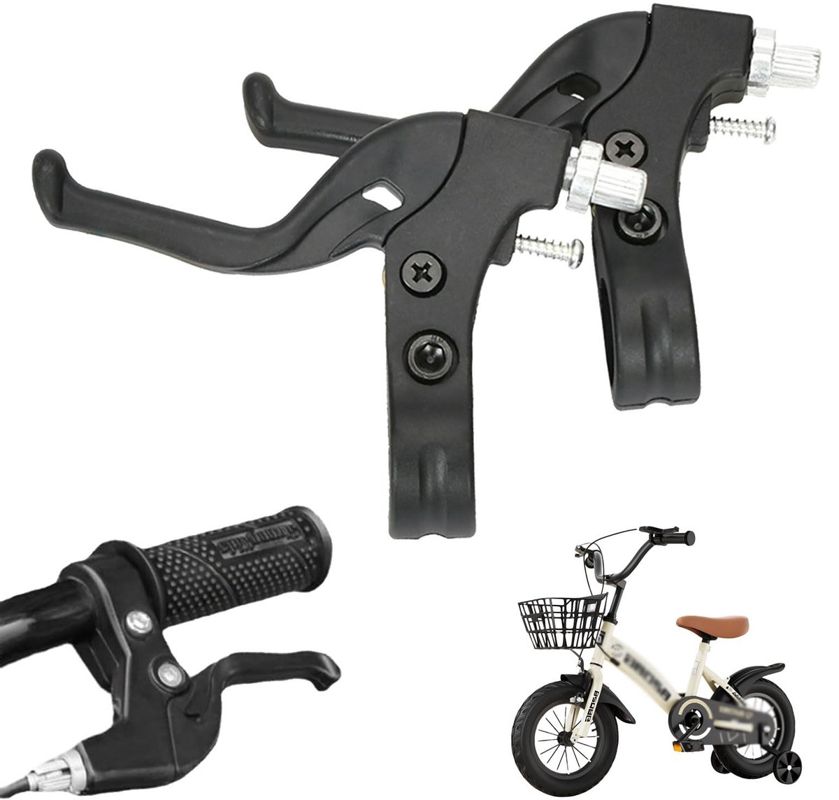 Dailygoods - Dailygoody - Kinderfiets Remhendel - Duurzame Aluminium Remhevel - Veilig en Betrouwbaar - Geschikt voor Fietsen met 22 mm Stuur - Remhendel voor Kin