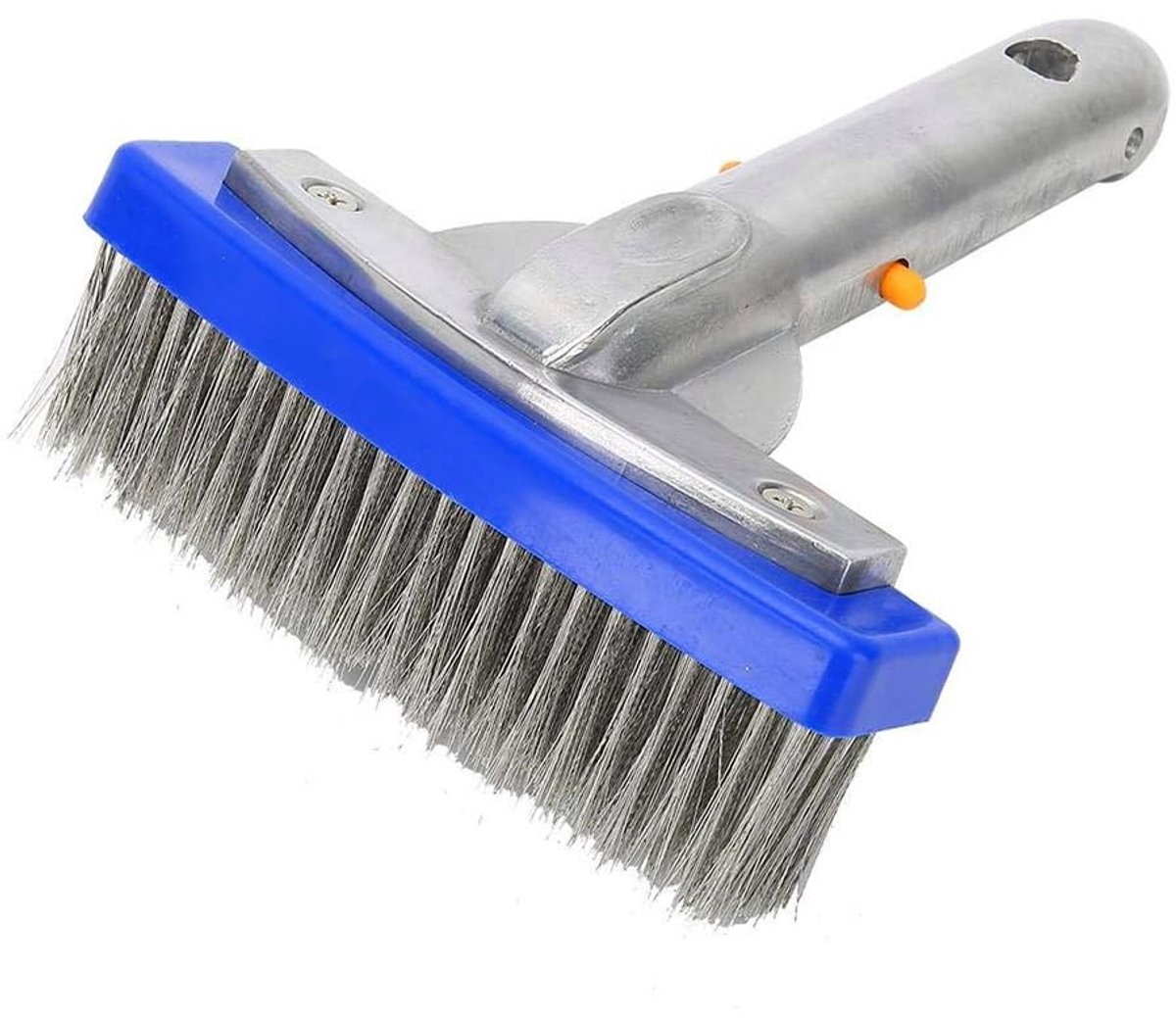 Dailygoods - Dailygoody - Zwembadborstel - Roestvrijstalen zwembadreinigingsborstel - Duurzaam en slijtvast - 5 inch - Zwembadborstel voor muren en tegels - Geschi
