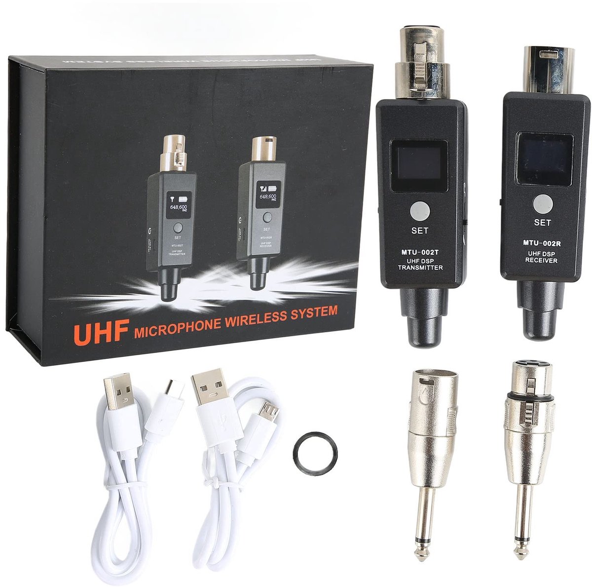 Dailygoods - Dailygoody - Draadloze Microfoonzenderontvanger - U3 Microfoonadapter - Betrouwbare overdracht - XLR-connectiviteit - Geschikt voor evenementen - Idea