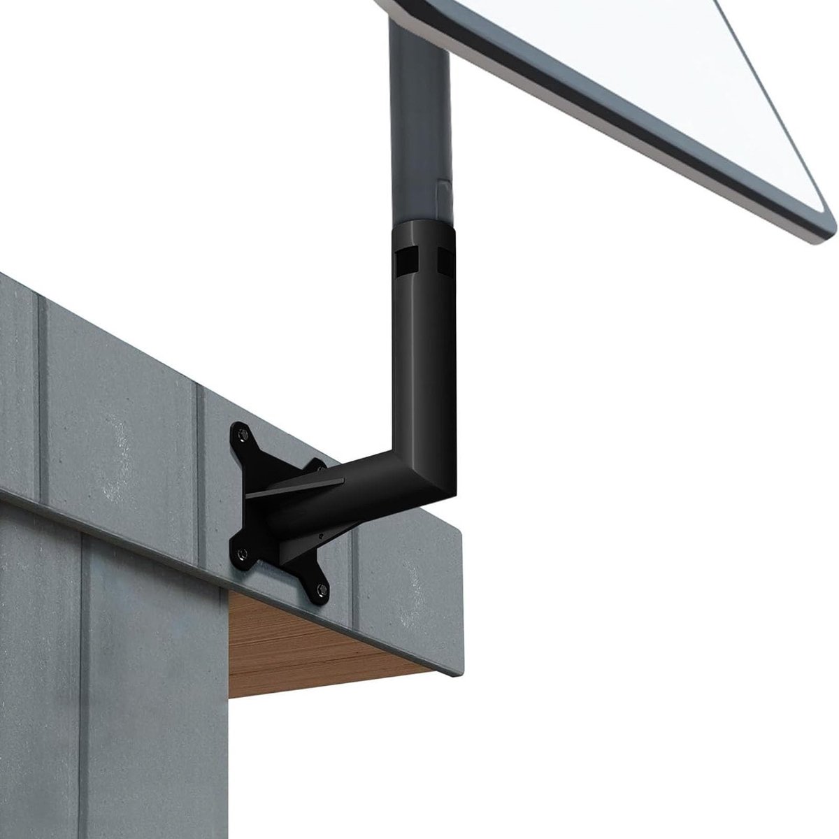Dailygoods - Dailygoody - Wandmontagebeugel - Roestvrij staal - Weerbestendig - Sterke ondersteuning - Satellietmontageset - Geschikt voor V2 Internet kit