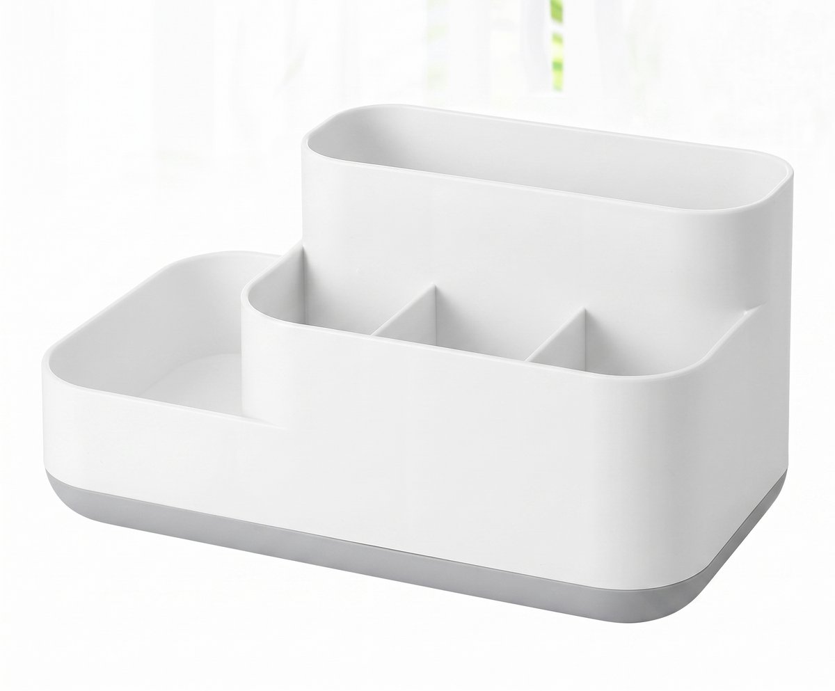Make-up Organizer - Cosmetica Opbergdoos - Wit - Opmaken - Make up Bakje - IXEN