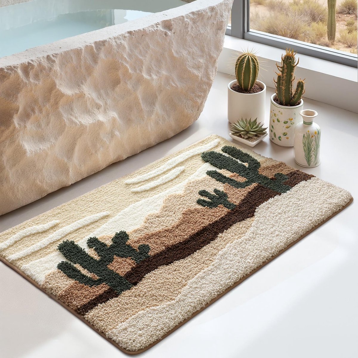 Zachte en Absorberende Badmat 50 x 80 cm, Antislip Badkamer Mat voor Douchevloer en Badkui