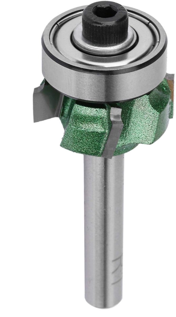 Dailygoods - Dailygoody - Trimmen Cutter Bits - Houtbewerking Frees - Tungsten Staal - 4 Tanden - Router Bit 1/4" Schacht - Randen Tool - Geschikt voor 1-3mm dikte