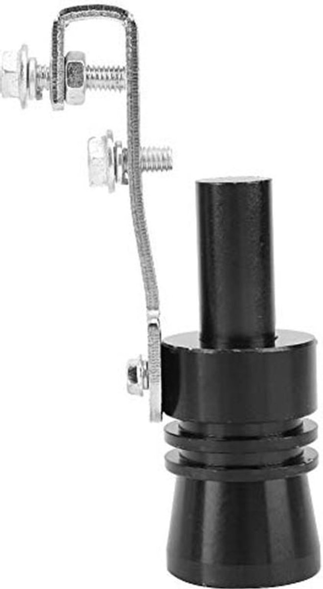 Turbo Sound Whistle - Zwarte Aluminium Alloy Uitlaatgeluid Simulator