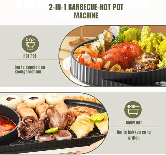Aurixi® Hotpot Electrisch - Hotpot - Wit - 50cm x 20cm x 15cm — afbeelding 5