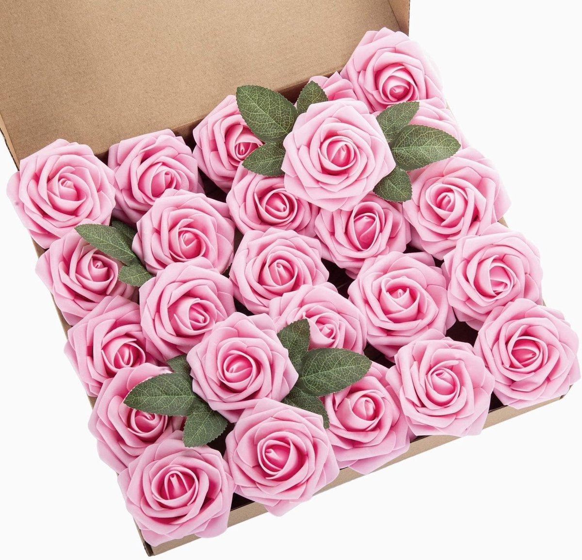 SPHProducts - Kunstbloemen - Decoratieve Rozen - Roze - Bruiloft - DIY Knutselen - Feestelijke Versiering - Baby Shower - 25 Stuks