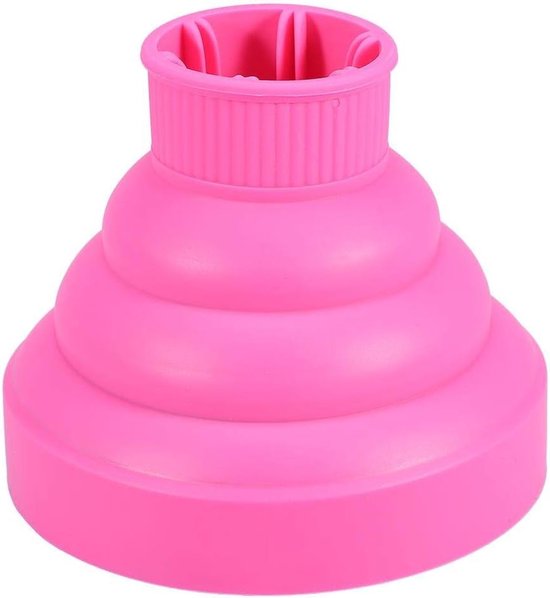 Opvouwbare Diffuser voor Föhn - Silicone Haardroger Accessoire voor Natuurlijke Golven en Krullen - Geschikt voor Fijn en Dik Haar in Thuis en Kapsalon (Roze) — afbeelding 2