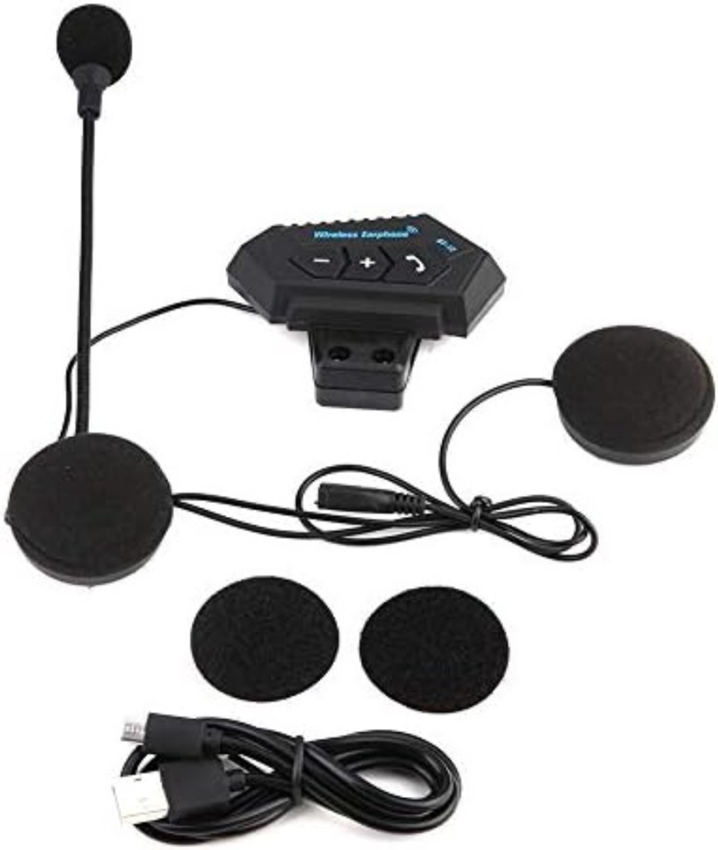 Aurixi® Motorhelm Headset - Helm Headset - Koptelefoon - Waterdicht - Zwart - 10cm x 10cm x 10cm