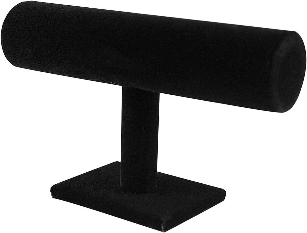 SPHProducts - Displaystand - T-vormig - Voor sieraden en kleine voorwerpen - Zwart - Stijlvol en praktisch - Ideaal voor winkels en thuis