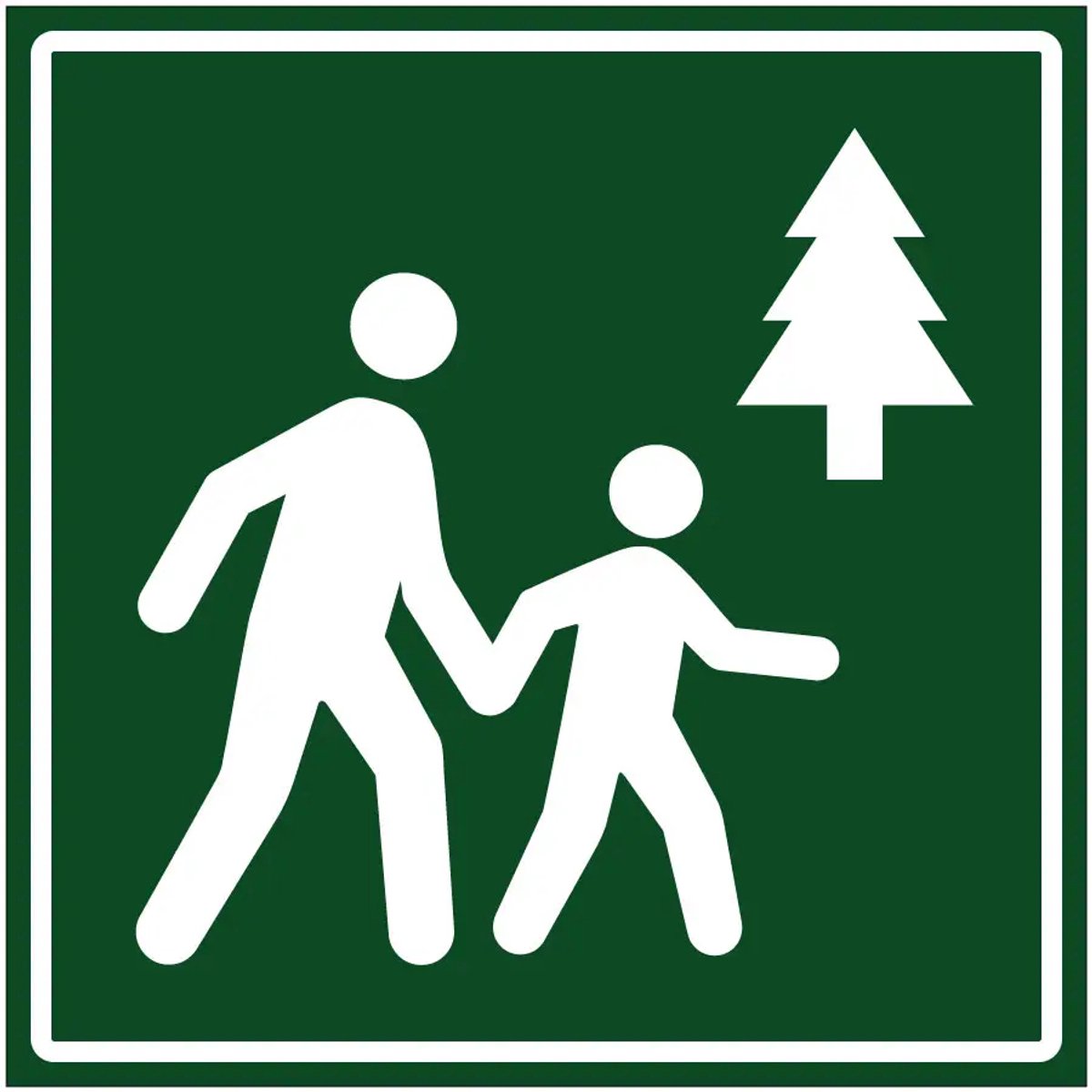 Natuurpark sticker | 30 x 30 cm
